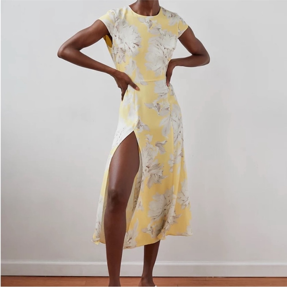 Aritzia Babaton Yellow Hamptons Dress